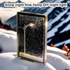 GLOWEEVEE Snow Scenery Street Lamp, DIY Street Light Snow Globe, Snowy Lamp Snowy Lamp DIY Material Pack, Street Flowing Lamp Snow Flowing Night Light, Christmas Snowy Streetlamp Light