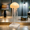 GLOWEEVEE RGB Gradient Jellyfish Bedside Lamp Rechargeable Desk Lamp with Dancing Legs and Touch Sensor Voice Control