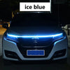 GLOWEEVEE LED Daytime Running Light Scan Starting Car Hood Decorative Lights DRL Auto Engine Hood Guide Decorative Ambient Lamp 12V