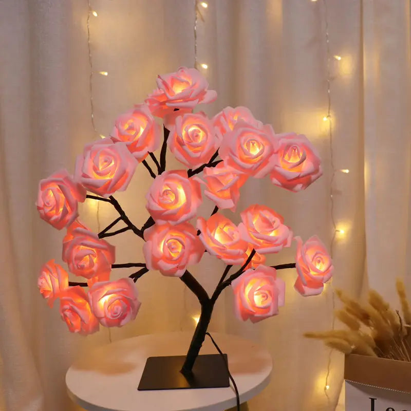 GLOWEEVEE 24 LED Rose Tree Lights – A Touch of Elegance and Warm Glow for Every Occasion