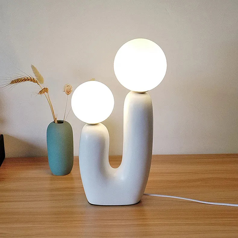 GLOWEEVEE Art Resin Table Lamp | Minimalist Design Illumination