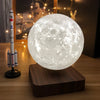 GLOWEEVEE Levitating Moon Table Lamp, Magnetic Floating Night Light