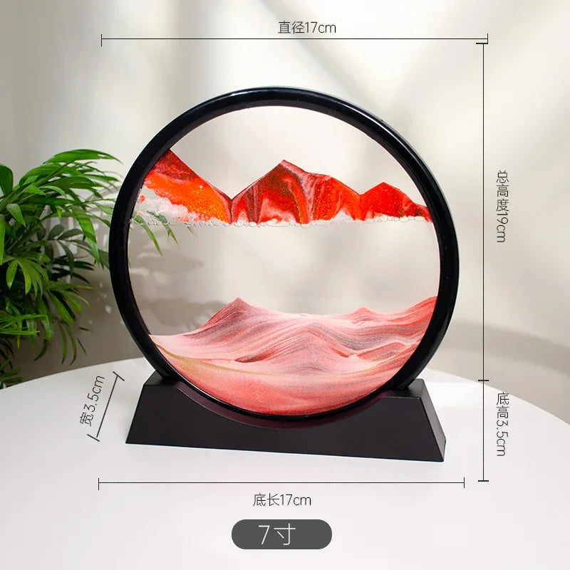 GLOWEEVEE 3D Moving Sand Art Hourglass: Deep Sea Seascape