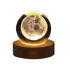 GLOWEEVEE 3D Crystal Ball Lamp with Galaxy and Planetary Projections USB Night Light for Cozy Atmosphere plasma ball