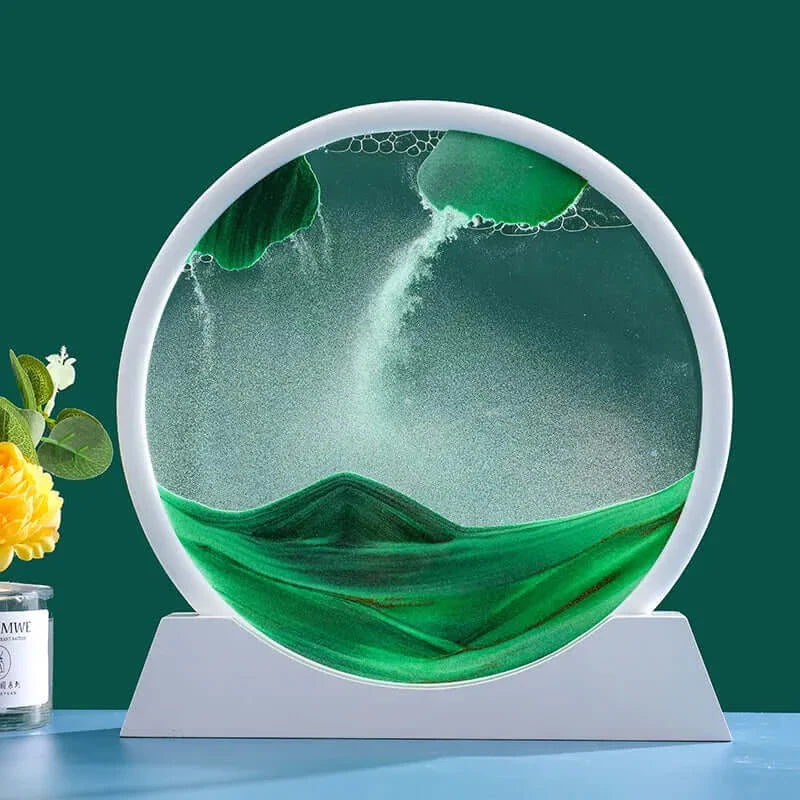 GLOWEEVEE 3D Moving Sand Art Hourglass: Deep Sea Seascape