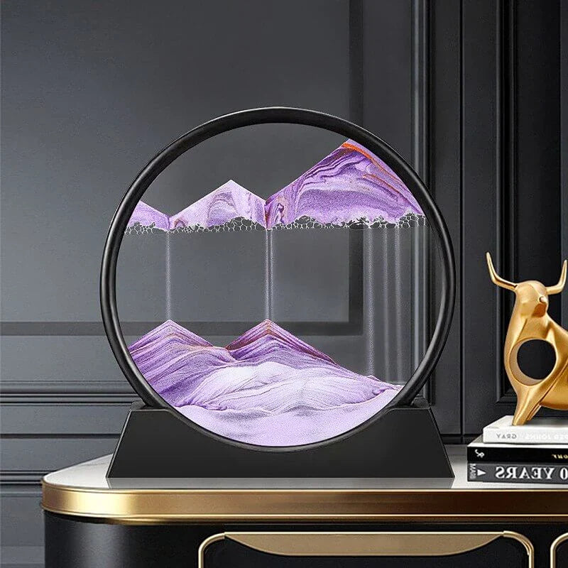 GLOWEEVEE 3D Moving Sand Art Hourglass: Deep Sea Seascape