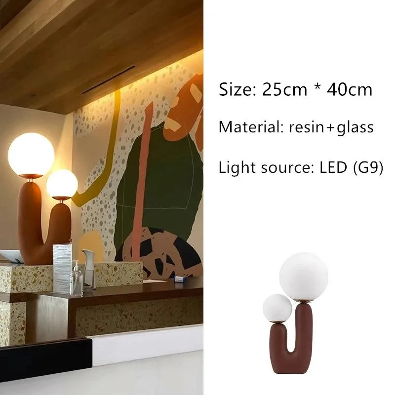 GLOWEEVEE Art Resin Table Lamp | Minimalist Design Illumination