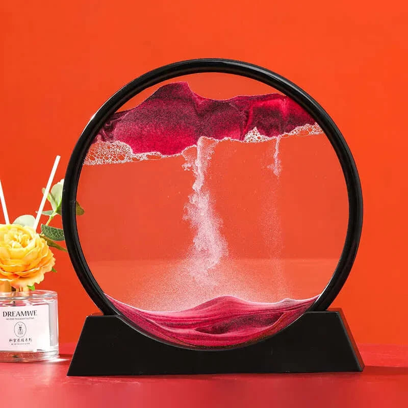 GLOWEEVEE 3D Moving Sand Art Hourglass: Deep Sea Seascape