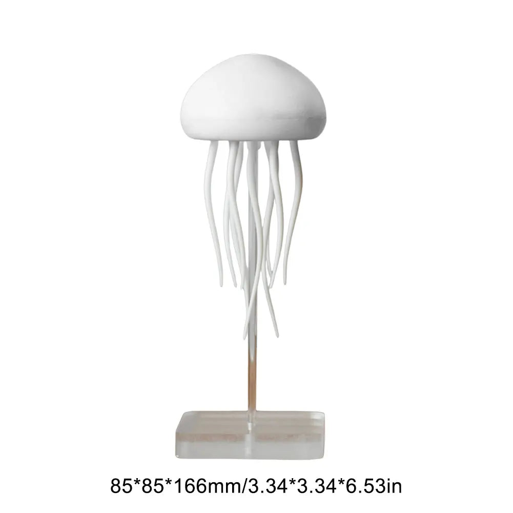 GLOWEEVEE RGB Gradient Jellyfish Bedside Lamp Rechargeable Desk Lamp with Dancing Legs and Touch Sensor Voice Control