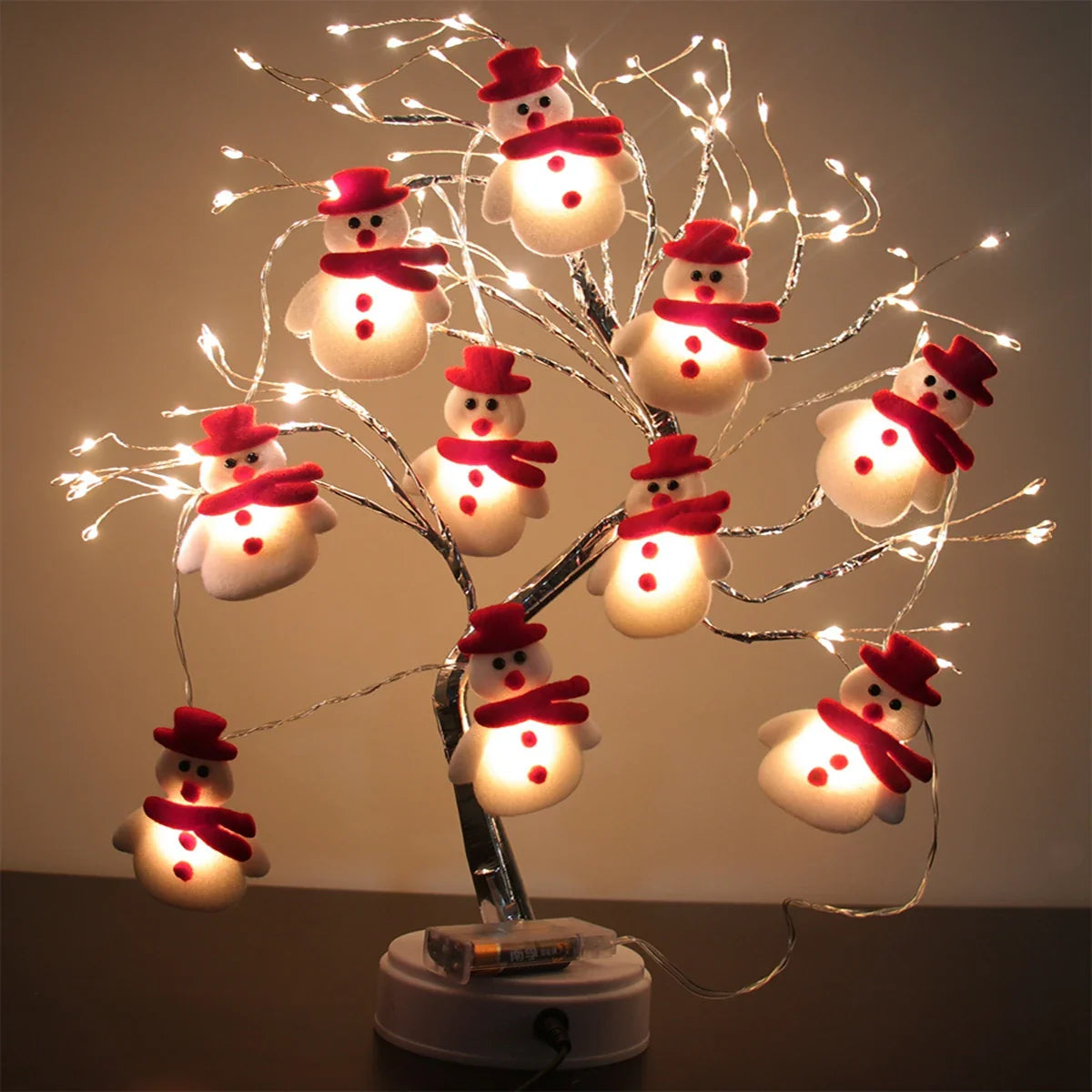 GLOWEEVEE Snowman Christmas LED Garland