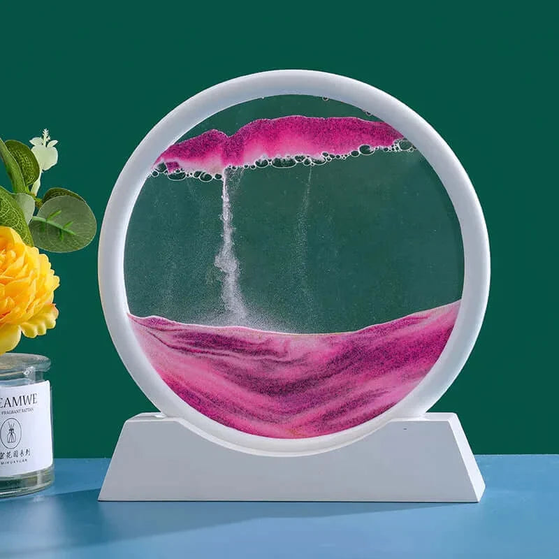 GLOWEEVEE 3D Moving Sand Art Hourglass: Deep Sea Seascape