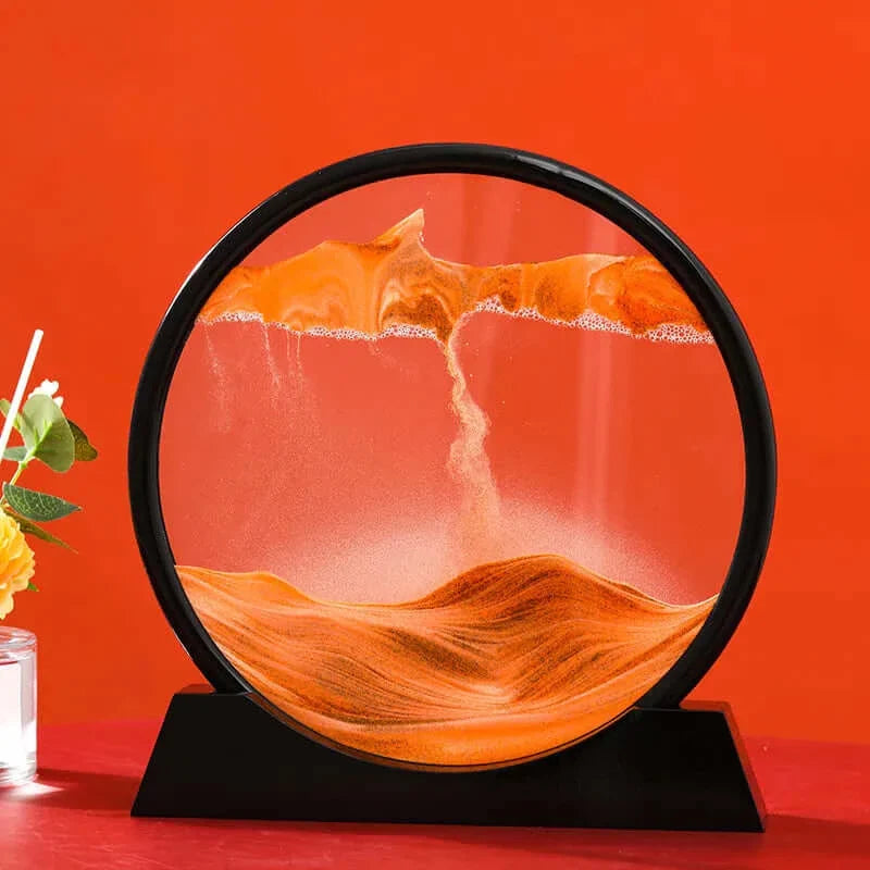 GLOWEEVEE 3D Moving Sand Art Hourglass: Deep Sea Seascape