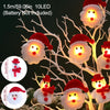 GLOWEEVEE Snowman Christmas LED Garland