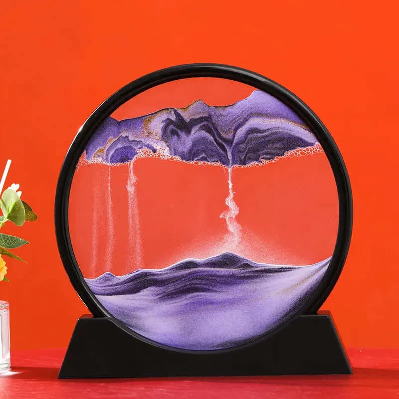 GLOWEEVEE 3D Moving Sand Art Hourglass: Deep Sea Seascape