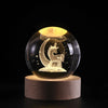 GLOWEEVEE 3D Crystal Ball Lamp with Galaxy and Planetary Projections USB Night Light for Cozy Atmosphere plasma ball