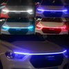 GLOWEEVEE LED Daytime Running Light Scan Starting Car Hood Decorative Lights DRL Auto Engine Hood Guide Decorative Ambient Lamp 12V