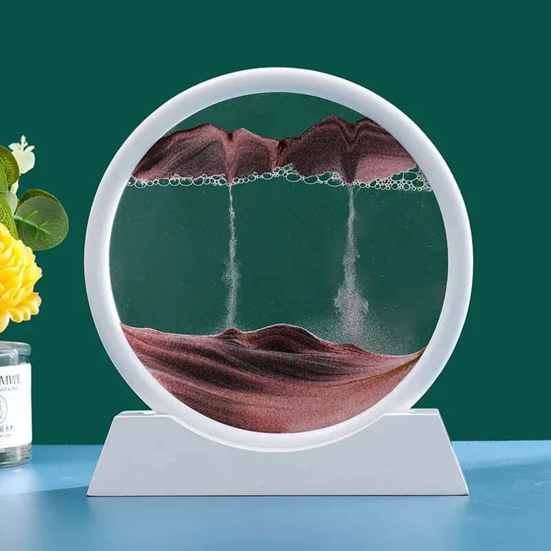 GLOWEEVEE 3D Moving Sand Art Hourglass: Deep Sea Seascape