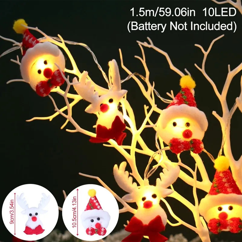 GLOWEEVEE Snowman Christmas LED Garland