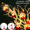 GLOWEEVEE Snowman Christmas LED Garland