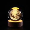 GLOWEEVEE 3D Crystal Ball Lamp with Galaxy and Planetary Projections USB Night Light for Cozy Atmosphere plasma ball