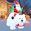 GLOWEEVEE Christmas Large White Bear Inflatable