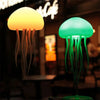 GLOWEEVEE RGB Gradient Jellyfish Bedside Lamp Rechargeable Desk Lamp with Dancing Legs and Touch Sensor Voice Control