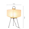 GLOWEEVEE Japanese Creative Paper Tripod Floor Lamp