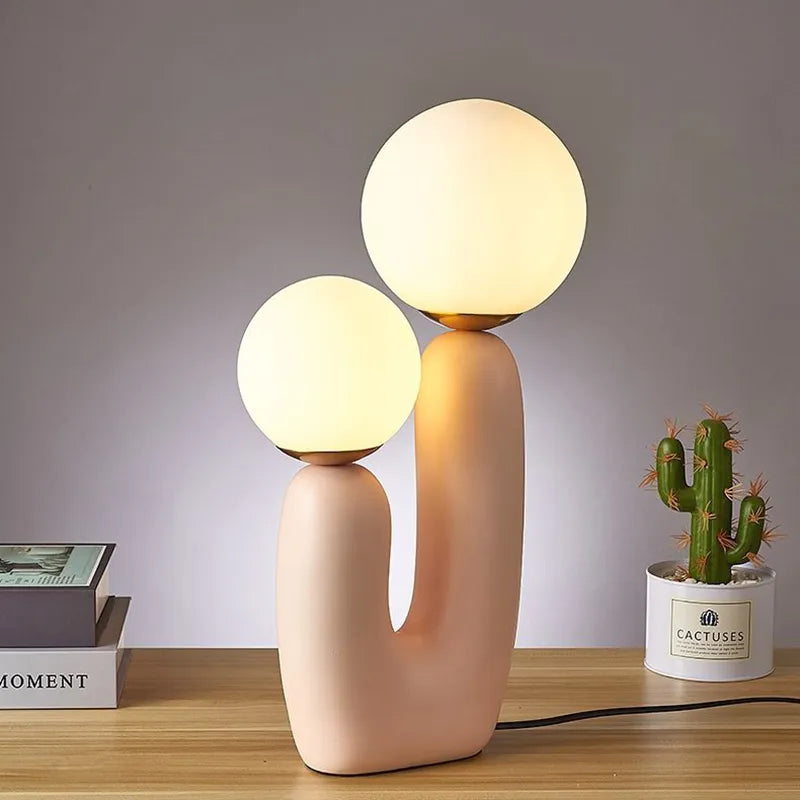 GLOWEEVEE Art Resin Table Lamp | Minimalist Design Illumination